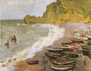 Claude Monet - Plage d'Etretat