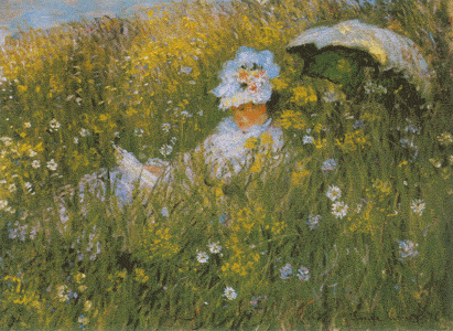 Claude Monet - Suzanne Lisant